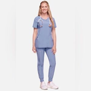 Infinity by Cherokee Scrub Set, women’s, color Ciel, size Med, NWOT